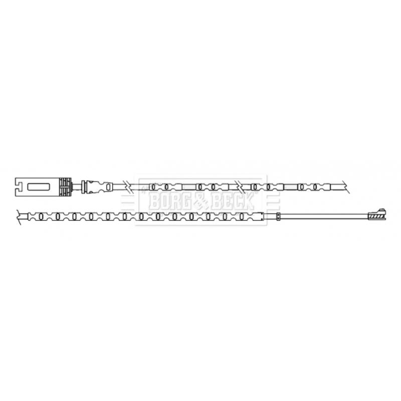 Contact d'avertissement, usure des plaquettes de frein BORG & BECK BWL3137 - Visuel 2