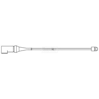 Contact d'avertissement, usure des plaquettes de frein BORG & BECK OEM 1829401