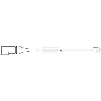 Contact d'avertissement, usure des plaquettes de frein BORG & BECK OEM 2030361