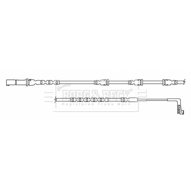 Contact d'avertissement, usure des plaquettes de frein BORG & BECK BWL3157 - Visuel 1