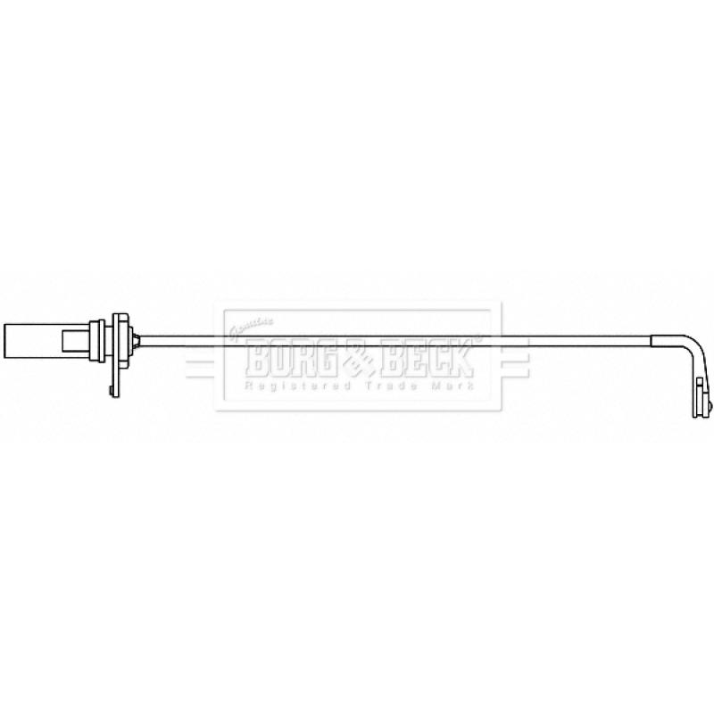 Contact d'avertissement, usure des plaquettes de frein BORG & BECK BWL3163 - Visuel 1
