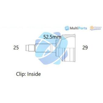 Embout de cardan avant (kit de réparation) ODM-MULTIPARTS 12-001924