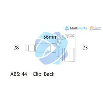 Embout de cardan avant (kit de réparation) ODM-MULTIPARTS OEM G56025500A Embout de cardan avant (kit de réparation) ODM-MULTIPARTS OEM G56025500A