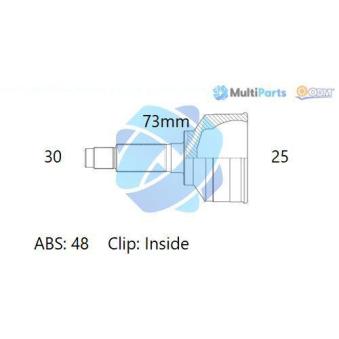 Embout de cardan avant (kit de réparation) ODM-MULTIPARTS OEM 495803z120 Embout de cardan avant (kit de réparation) ODM-MULTIPARTS OEM 495803z120