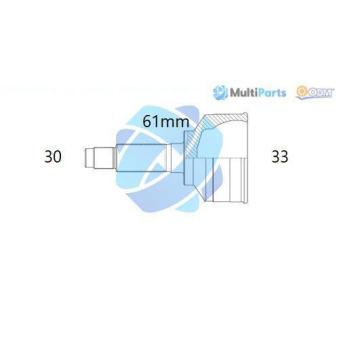 Embout de cardan avant (kit de réparation) ODM-MULTIPARTS [12-090295]