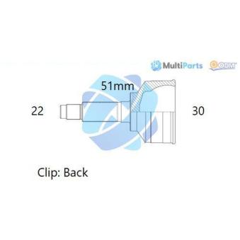 Embout de cardan avant (kit de réparation) ODM-MULTIPARTS OEM 171407311K