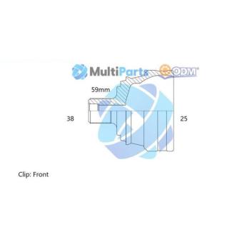Embout de cardan avant (kit de réparation) ODM-MULTIPARTS OEM 443407311