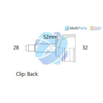 Embout de cardan avant (kit de réparation) ODM-MULTIPARTS [12-271482]