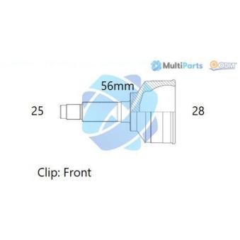 Embout de cardan avant (kit de réparation) ODM-MULTIPARTS [12-351767]