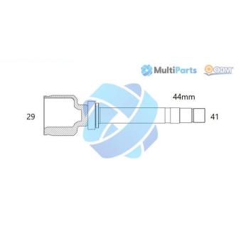 Embout de cardan avant (kit de réparation) ODM-MULTIPARTS [14-016058]