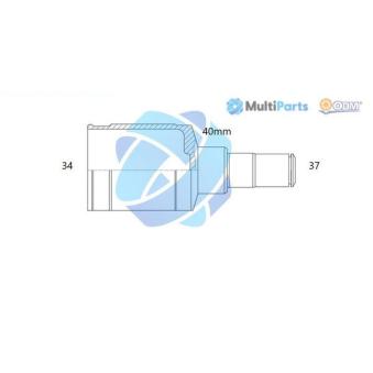 Embout de cardan avant (kit de réparation) ODM-MULTIPARTS [14-216135]