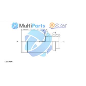 Embout de cardan avant (kit de réparation) ODM-MULTIPARTS [14-236097]