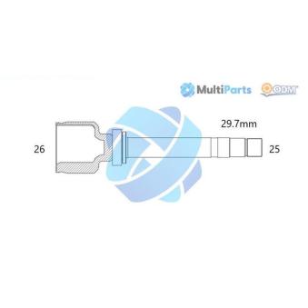 Embout de cardan avant (kit de réparation) ODM-MULTIPARTS 14-356056