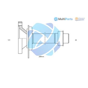Arbre d'entraînement, différentiel ODM-MULTIPARTS 16-210080