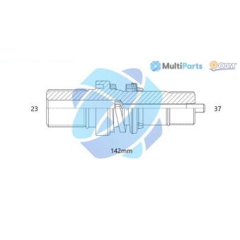 Arbre d'entraînement, différentiel ODM-MULTIPARTS [16-210160]
