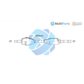 Arbre de transmission ODM-MULTIPARTS 18-012280