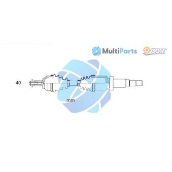 Arbre de transmission ODM-MULTIPARTS [18-016110]