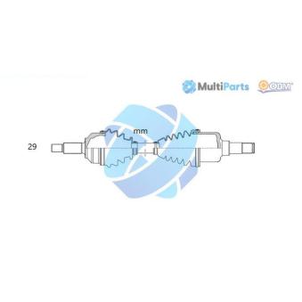 Arbre de transmission ODM-MULTIPARTS [18-065050]