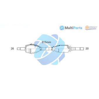 Arbre de transmission ODM-MULTIPARTS 18-092110