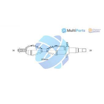 Arbre de transmission ODM-MULTIPARTS [18-152950]