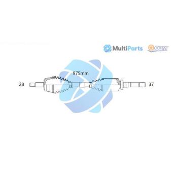 Arbre de transmission ODM-MULTIPARTS 18-162990