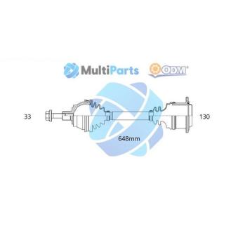 Arbre de transmission ODM-MULTIPARTS [18-212640]