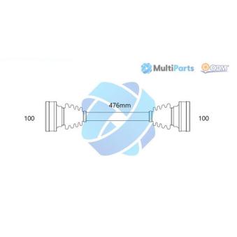 Arbre de transmission ODM-MULTIPARTS 18-213060