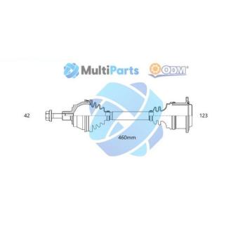 Arbre de transmission ODM-MULTIPARTS 18-213310