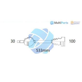 Arbre de transmission ODM-MULTIPARTS 18-213330