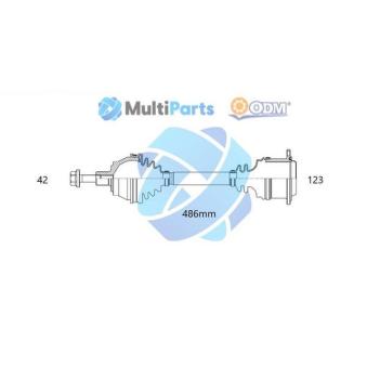 Arbre de transmission ODM-MULTIPARTS [18-213450]