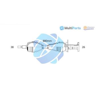 Arbre de transmission ODM-MULTIPARTS [18-216220]