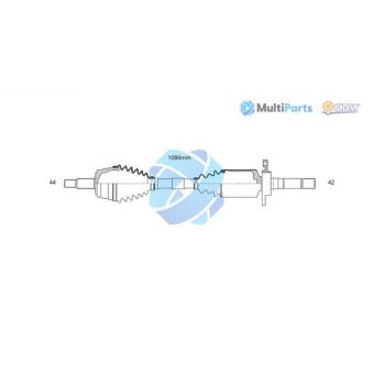 Arbre de transmission ODM-MULTIPARTS [18-216300]
