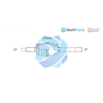 Arbre de transmission ODM-MULTIPARTS 18-226030