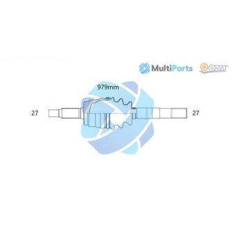 Arbre de transmission ODM-MULTIPARTS [18-226040]