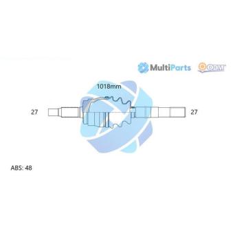 Arbre de transmission ODM-MULTIPARTS [18-226081]