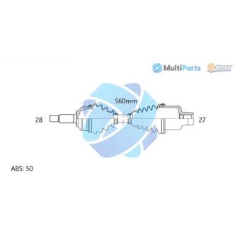 Arbre de transmission ODM-MULTIPARTS [18-272021]