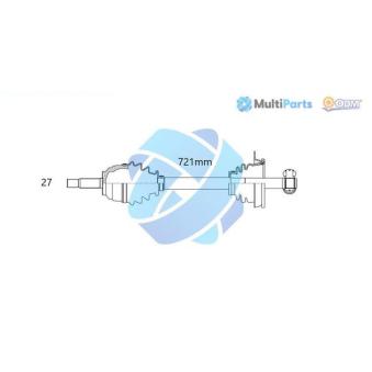Arbre de transmission ODM-MULTIPARTS OEM 7711135307 Arbre de transmission ODM-MULTIPARTS OEM 7711135307