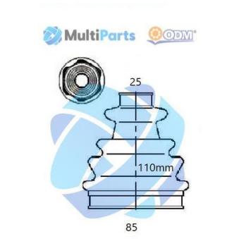 Soufflets de cardan avant ODM-MULTIPARTS OEM 8K0498201B Soufflets de cardan avant ODM-MULTIPARTS OEM 8K0498201B