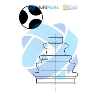 Soufflets de cardan avant ODM-MULTIPARTS OEM 30751822