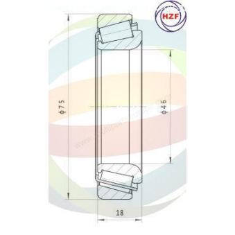 Roulement de roue arrière ODM-MULTIPARTS OEM 0009808202 Roulement de roue arrière ODM-MULTIPARTS OEM 0009808202