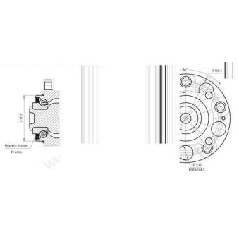 Roulement de roue avant ODM-MULTIPARTS OEM 42200TA0A51