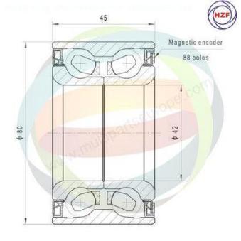 Roulement de roue avant ODM-MULTIPARTS 70-050080