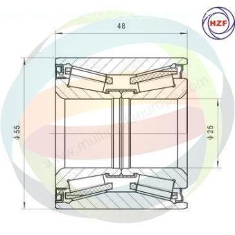 Roulement de roue arrière ODM-MULTIPARTS OEM 432101HA1A