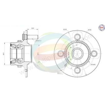 Roulement de roue arrière ODM-MULTIPARTS OEM 5271025101