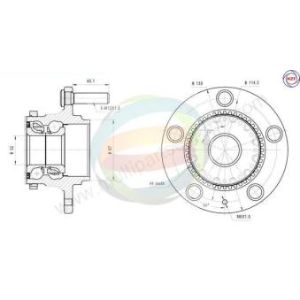 Roulement de roue arrière ODM-MULTIPARTS OEM 527102C105