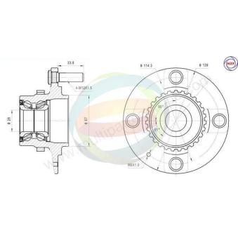 Roulement de roue avant ODM-MULTIPARTS OEM 5271022500