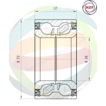 Roulement de roue avant ODM-MULTIPARTS OEM 5172002000