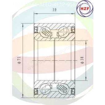 Roulement de roue avant ODM-MULTIPARTS OEM 9036938021