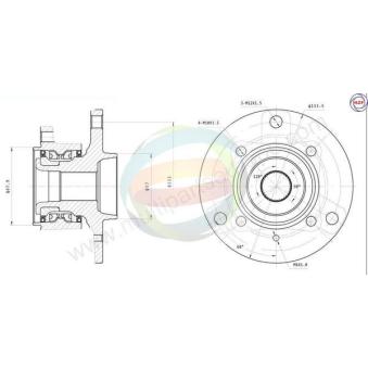 Roulement de roue arrière ODM-MULTIPARTS OEM A4513500135