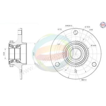 Roulement de roue avant ODM-MULTIPARTS OEM 0001870V023000000 Roulement de roue avant ODM-MULTIPARTS OEM 0001870V023000000